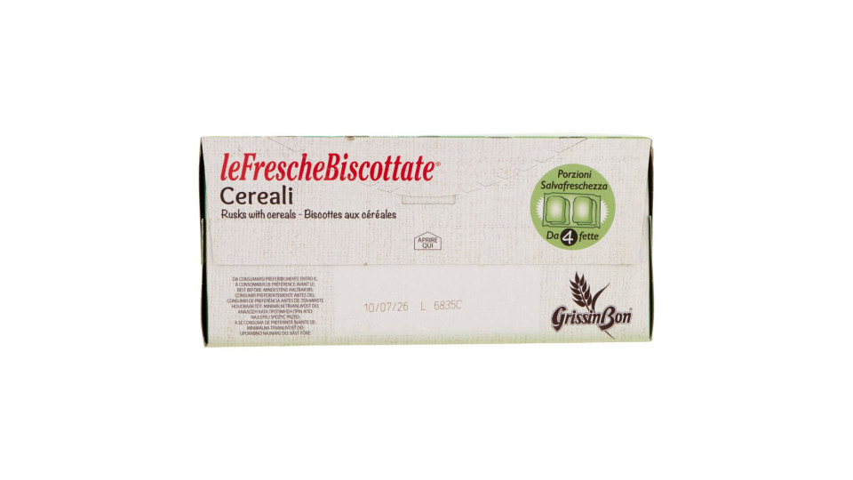 GrissinBon leFrescheBiscottate con Cereali