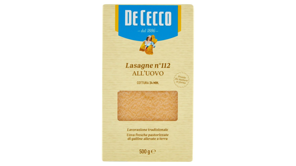 De Cecco Lasagne n° 112 all'Uovo