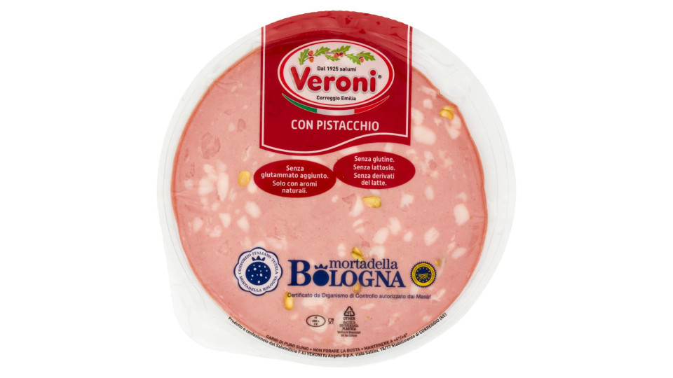 Veroni "Gustosella" Mortadella Bologna IGP con pistacchi