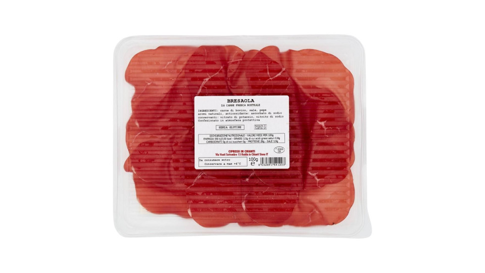 Cipressi in Chianti Bresaola nostrale