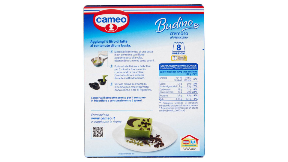cameo Budino cremoso al pistacchio