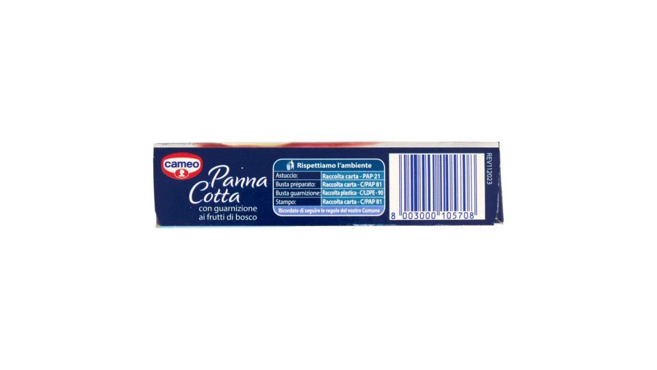 cameo Panna cotta frutti di bosco