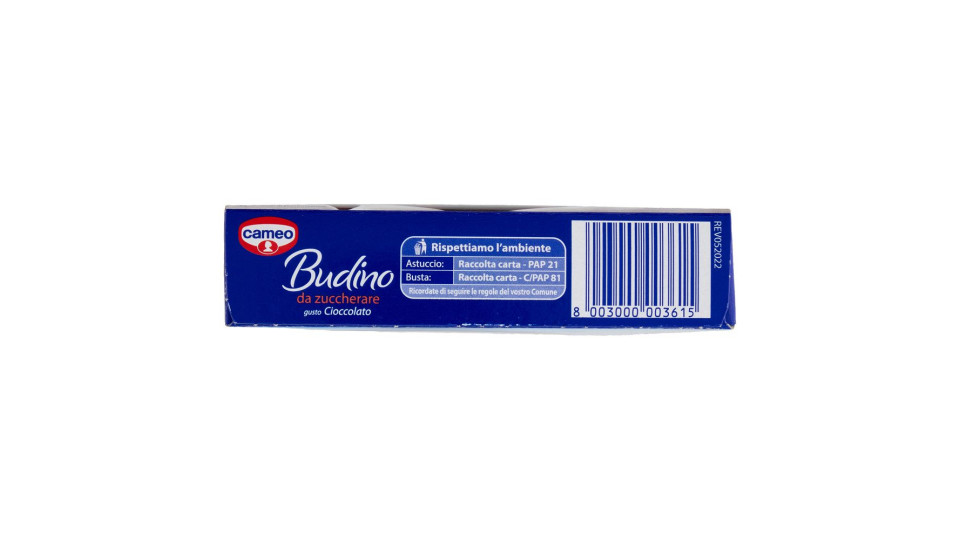 cameo Budino da zuccherare cioccolato