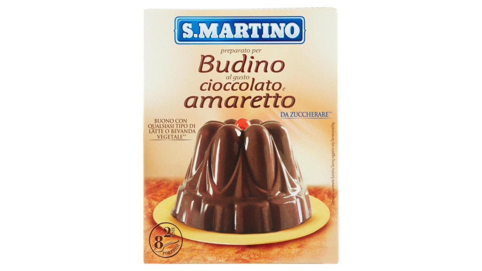 S.Martino preparato per Budino al gusto cioccolato e amaretto 2 Buste