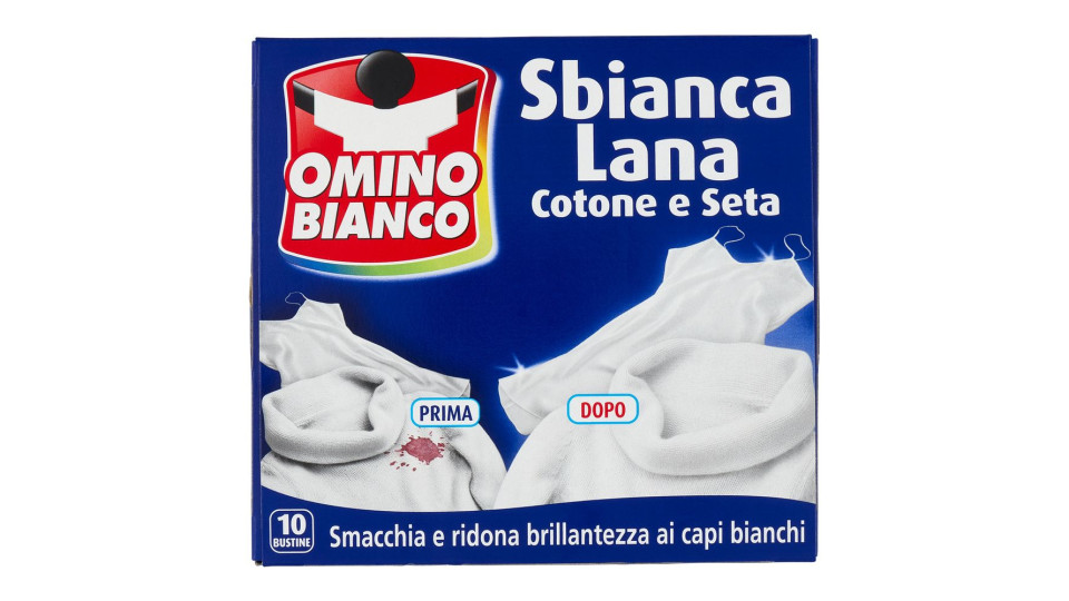 Omino Bianco Sbianca Lana Cotone e Seta