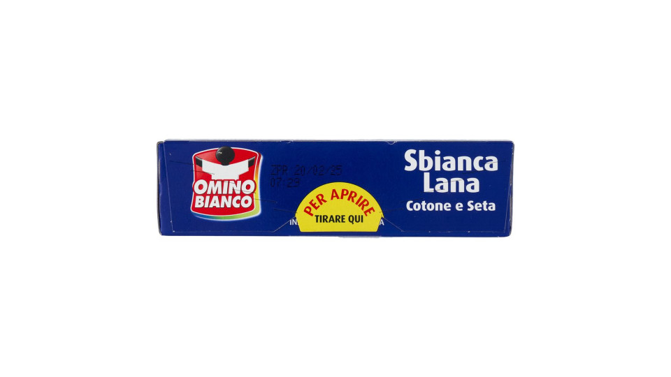 Omino Bianco Sbianca Lana Cotone e Seta