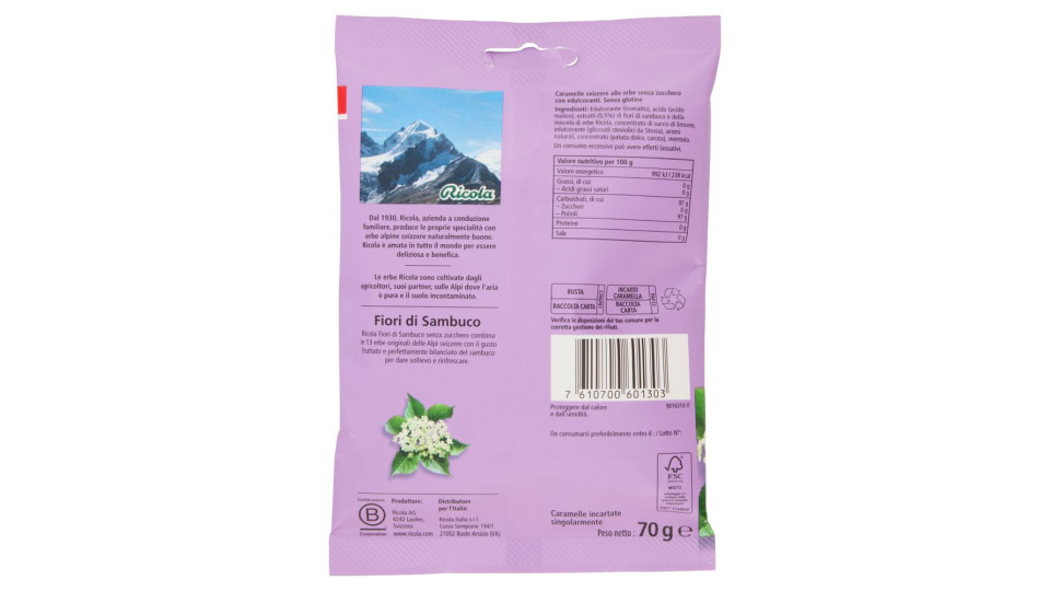 Ricola Fiori di sambuco
