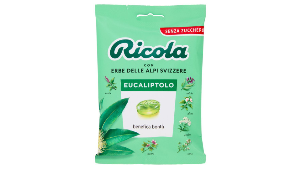 Ricola caramelle eucaliptolo senza zucchero busta