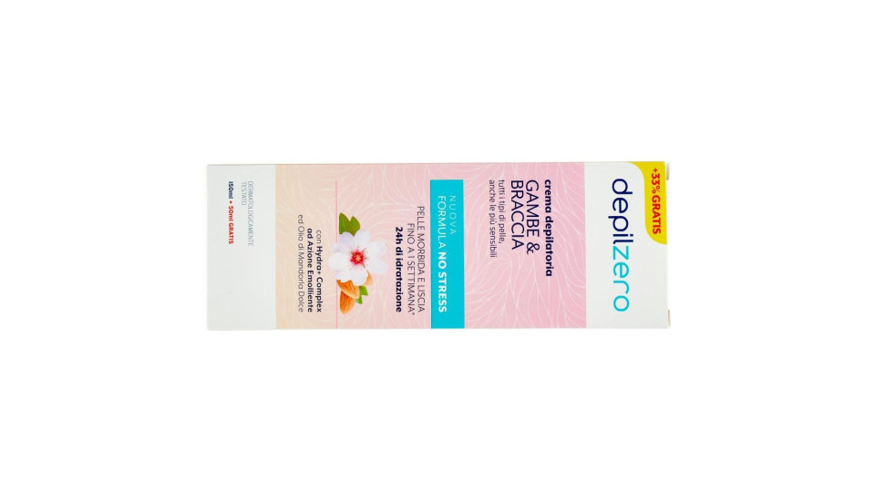 Depilzero Crema depilatoria corpo gambe e braccia