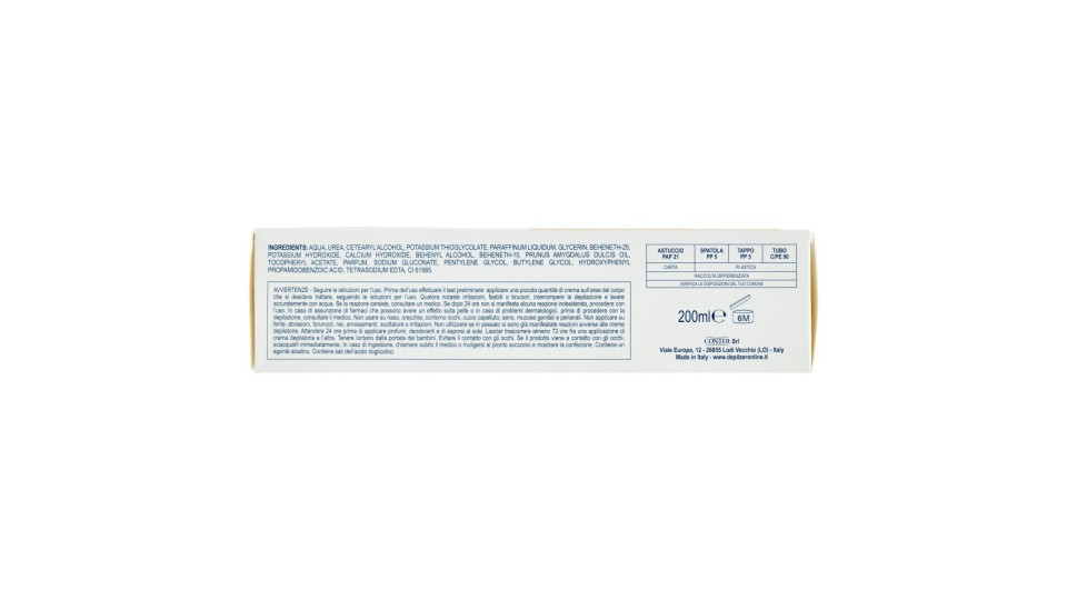 Depilzero Crema depilatoria corpo gambe e braccia
