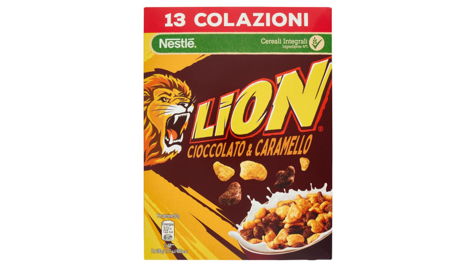 LION cereali cioccolato e caramello