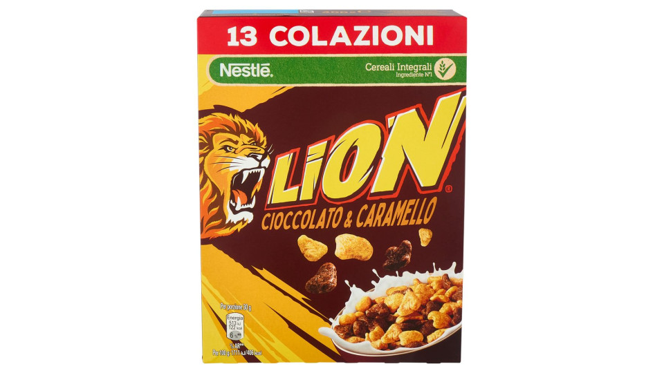 LION cereali cioccolato e caramello