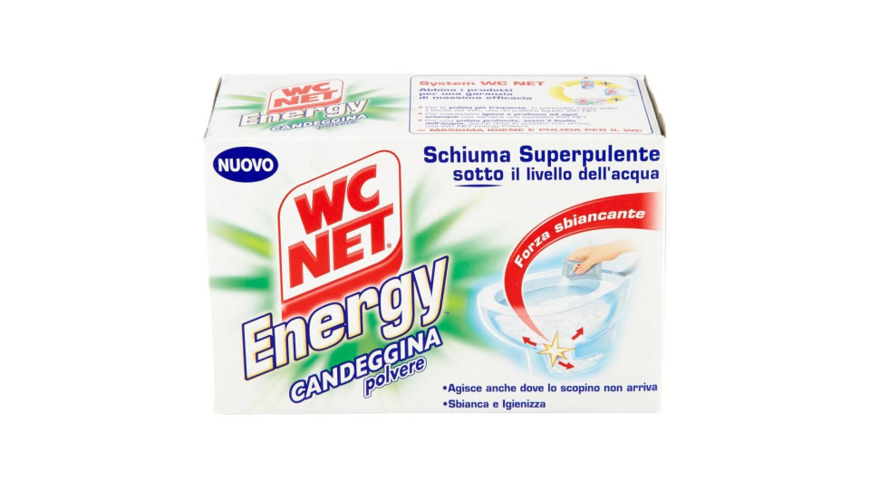 Wc Net Energy Candeggina polvere 4 Buste x