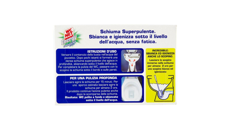 Wc Net Energy Candeggina polvere 4 Buste x