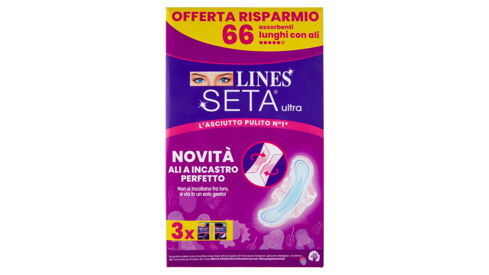 Lines Seta Ultra Lungo con Ali x