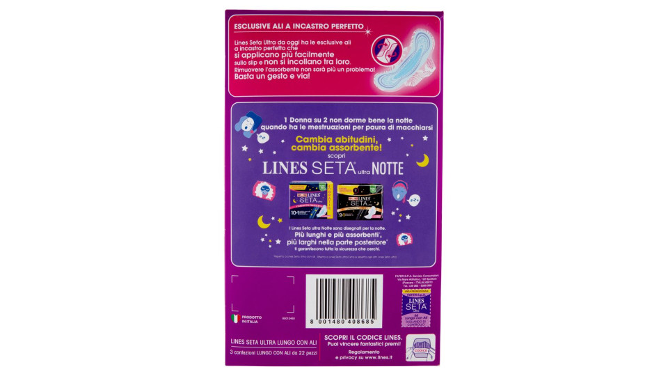 Lines Seta Ultra Lungo con Ali x