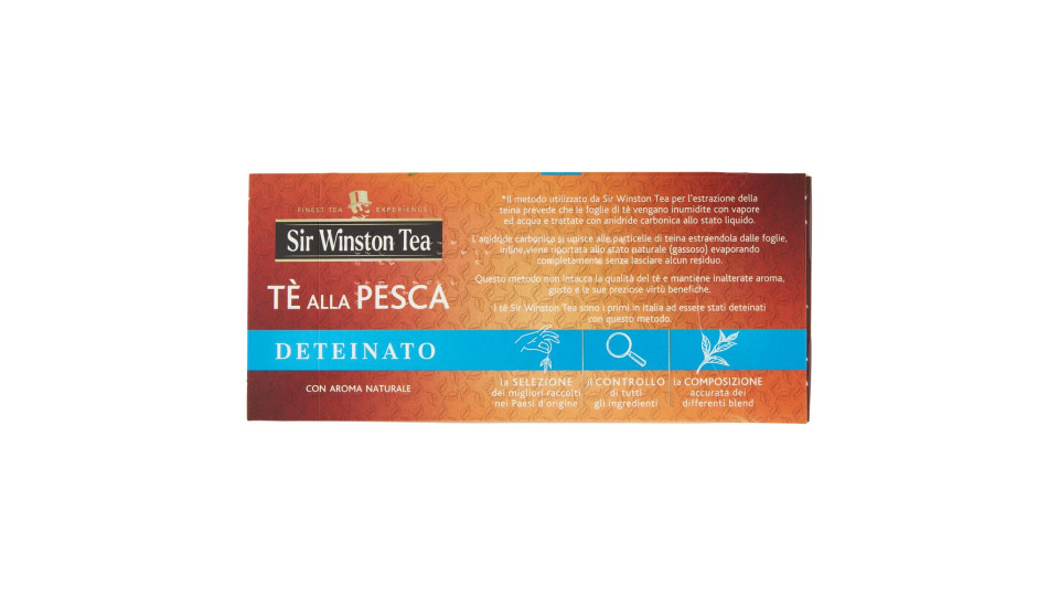 Sir Winston Tea Tè alla Pesca Deteinato 20 bustine
