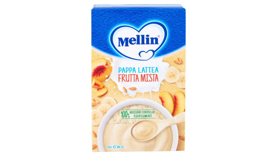 Mellin Pappa Lattea Frutta Mista