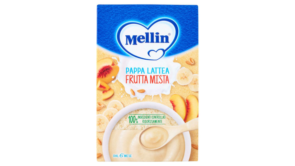 Mellin Pappa Lattea Frutta Mista