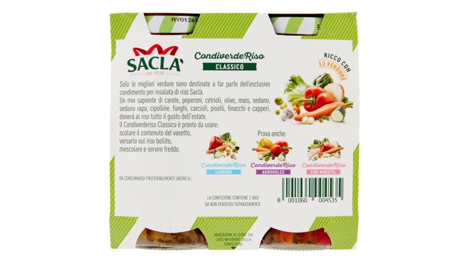 Saclà Condiverde Riso Classico