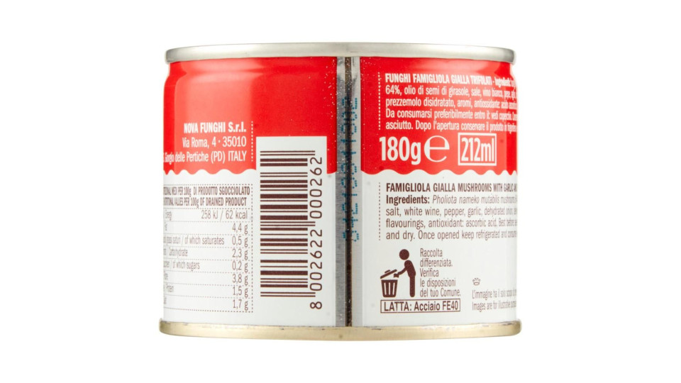 nova Funghi Famigliola Gialla Trifolati