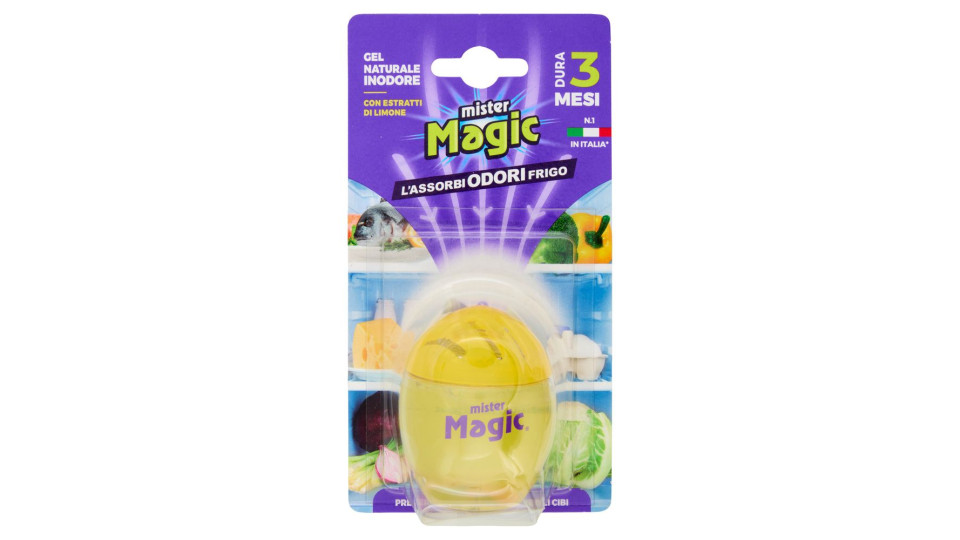 mister Magic Ovetto Assorbiodori Frigo con estratti naturali di Limone