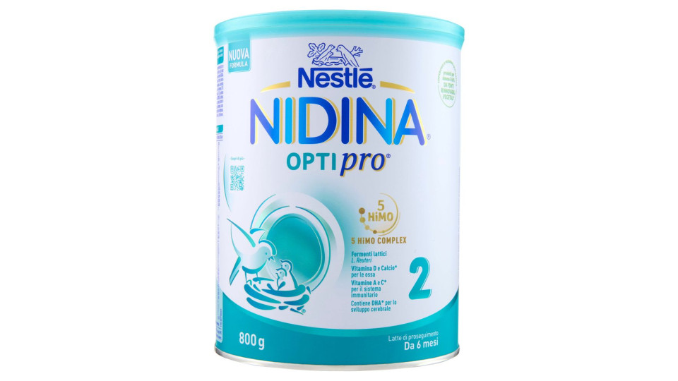 NESTLÉ NIDINA 2 OPTIPRO Latte di proseguimento in polvere da 6 mesi latta