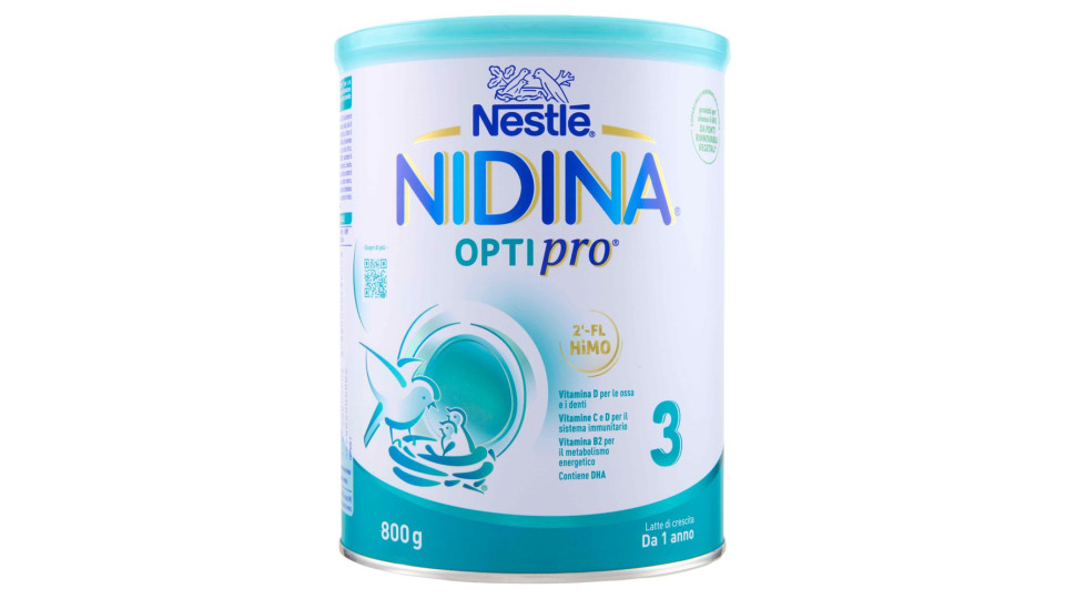 NESTLÉ NIDINA 3 OPTIPRO Latte di crescita in polvere da 1 anno latta