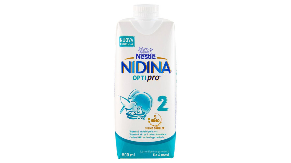 NESTLÉ NIDINA 2 OPTIPRO Latte di proseguimento liquido da 6 mesi brick da