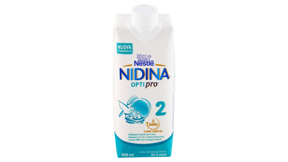 NESTLÉ NIDINA 2 OPTIPRO Latte di proseguimento liquido da 6 mesi brick da
