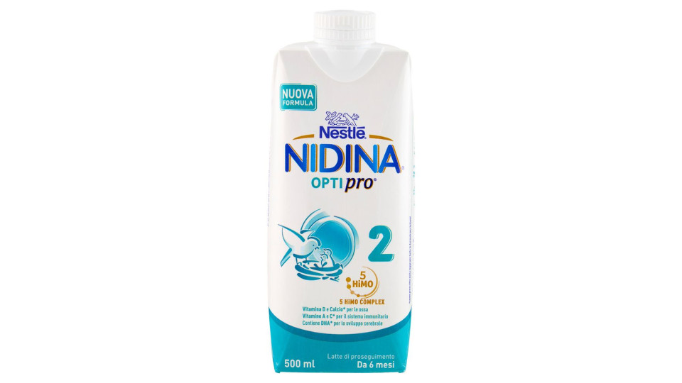NESTLÉ NIDINA 2 OPTIPRO Latte di proseguimento liquido da 6 mesi brick da