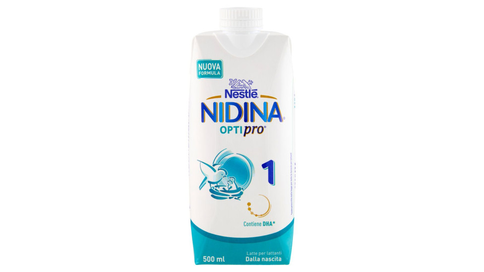 NESTLÉ NIDINA 1 OPTIPRO Latte per lattanti liquido dalla nascita brick