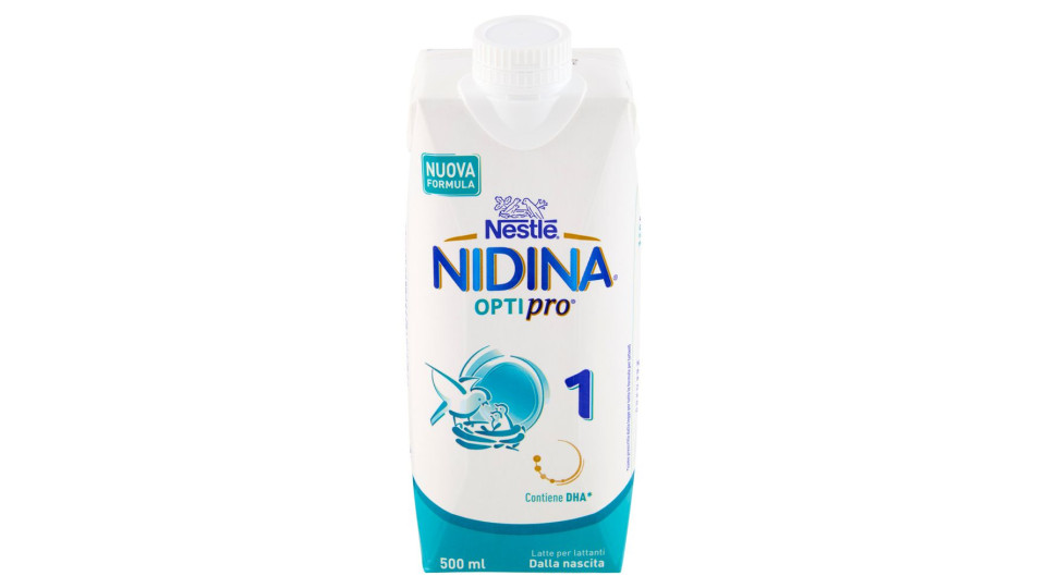 NESTLÉ NIDINA 1 OPTIPRO Latte per lattanti liquido dalla nascita brick