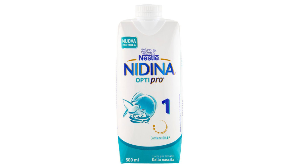 NESTLÉ NIDINA 1 OPTIPRO Latte per lattanti liquido dalla nascita brick