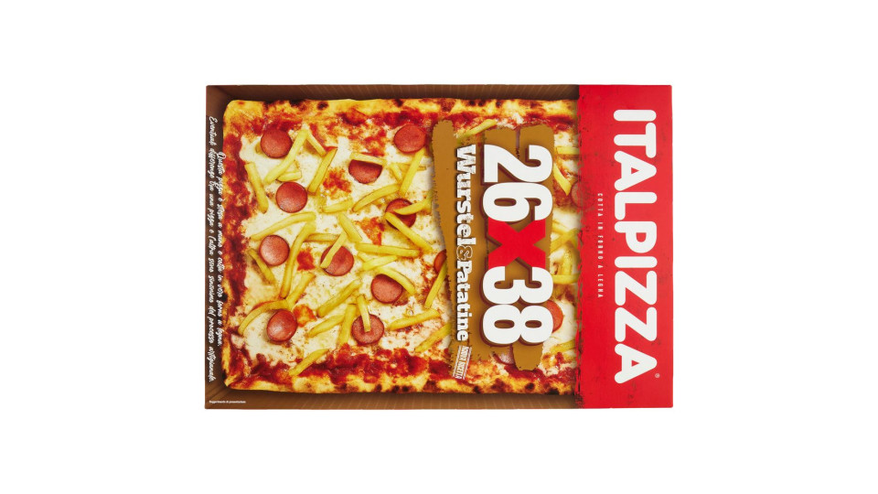 Italpizza 26x38cm Wurstel e Patatine Surgelata