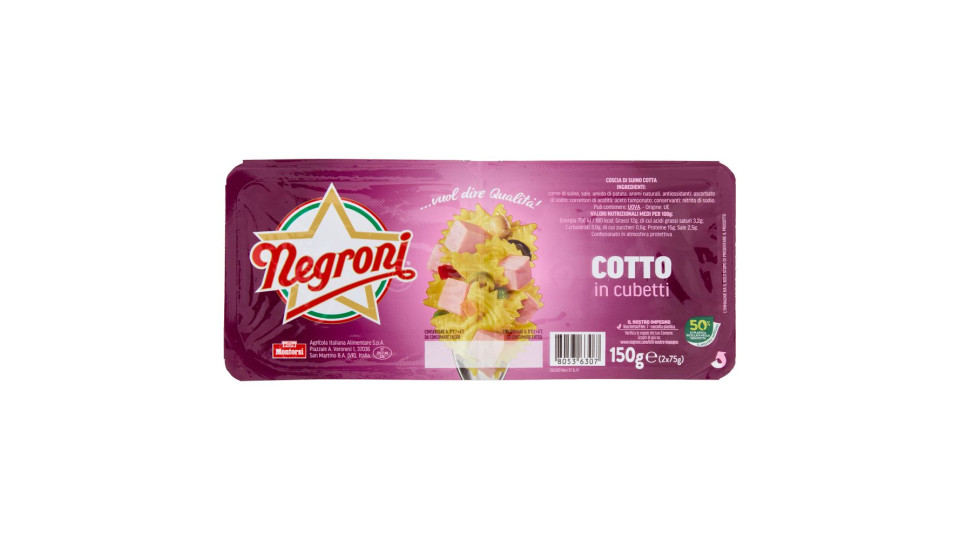 NEGRONI Cubetti di cotto