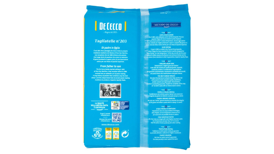 De Cecco Le Specialità Tagliatelle n° 203