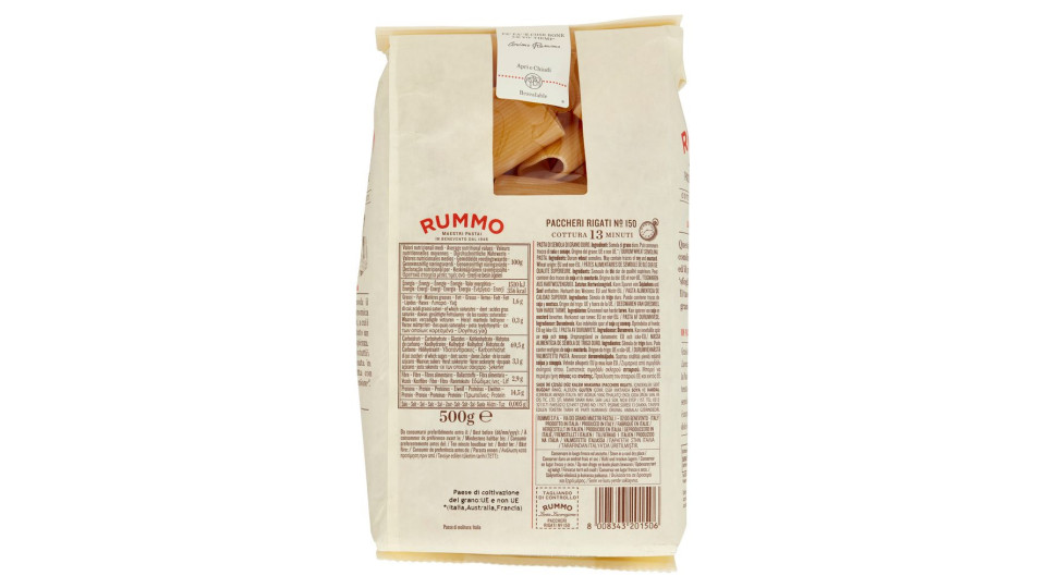Rummo Le Leggendarie Paccheri N° 111