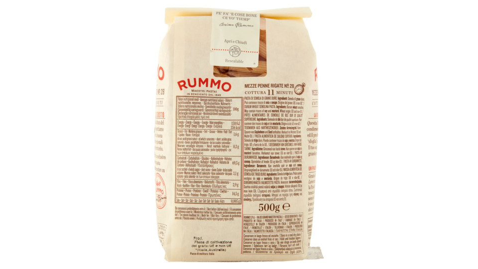 Rummo Mezze penne rigate n° 28