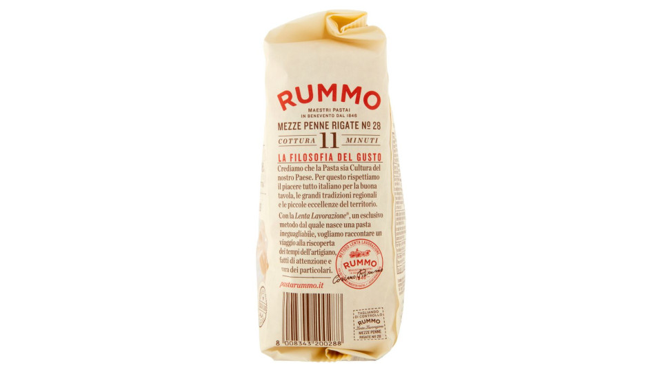 Rummo Mezze penne rigate n° 28