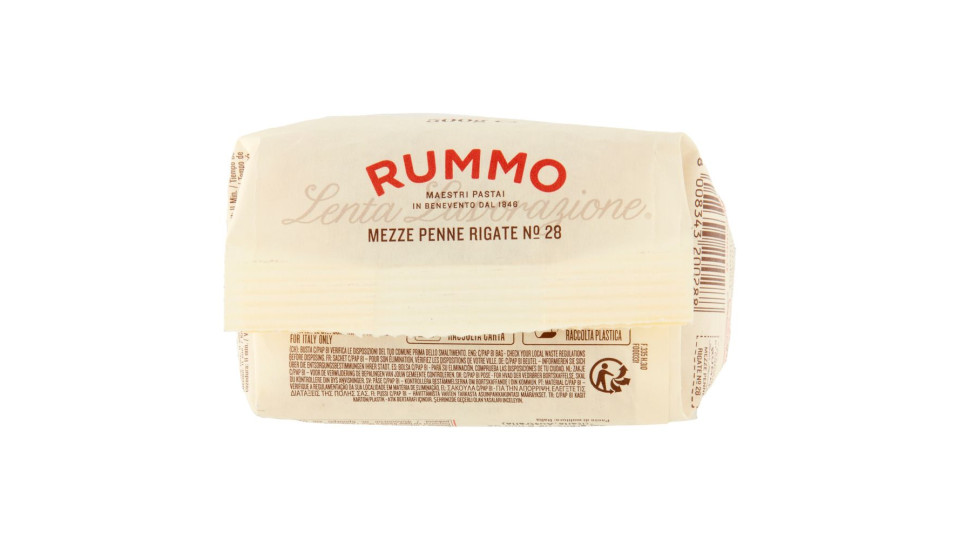 Rummo Mezze penne rigate n° 28