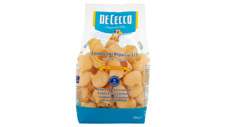 De Cecco Le Specialità Lumaconi rigati n° 123