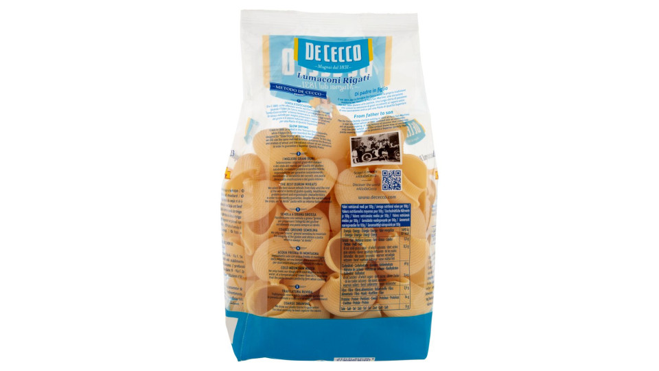 De Cecco Le Specialità Lumaconi rigati n° 123