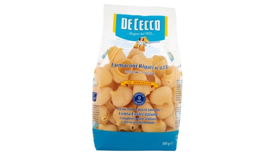 De Cecco Le Specialità Lumaconi rigati n° 123