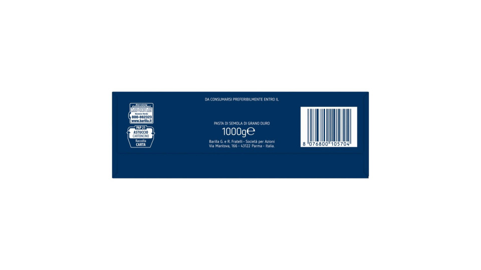 Barilla Mezze Penne Rigate n.70 Cello