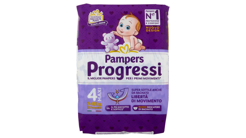 Pampers Progressi 4 maxi 7-18Kg