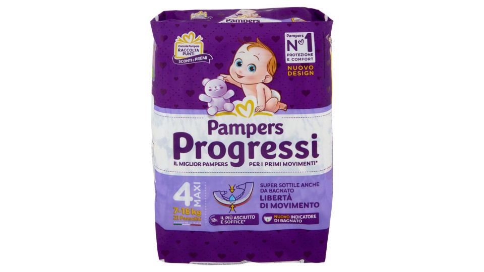 Pampers Progressi 4 maxi 7-18Kg