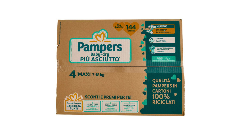 Pampers Baby-Dry 4 Maxi 7-18 kg