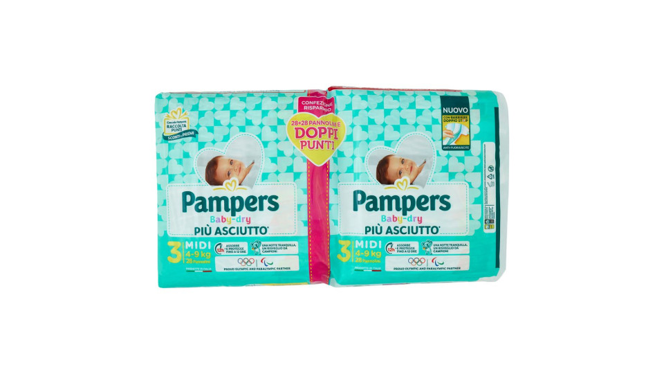 Pampers Baby-Dry 3 Midi 4-9 kg