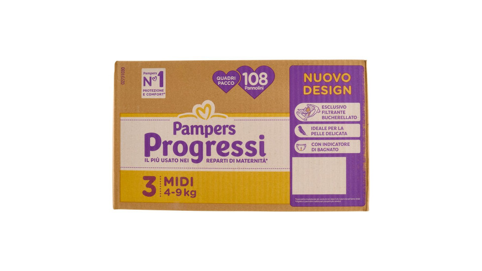 Pampers Progressi 3 midi 4-9kg